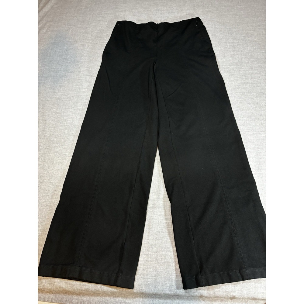 J Jill Pants Womens Small Black Wide Leg Ponte Stretch Capsule Minimal Casual